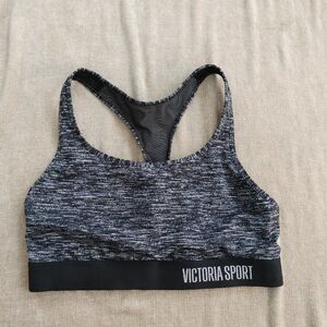 Victoria's Secret The Player Unlined Grey Racerback Sports Bra Size M